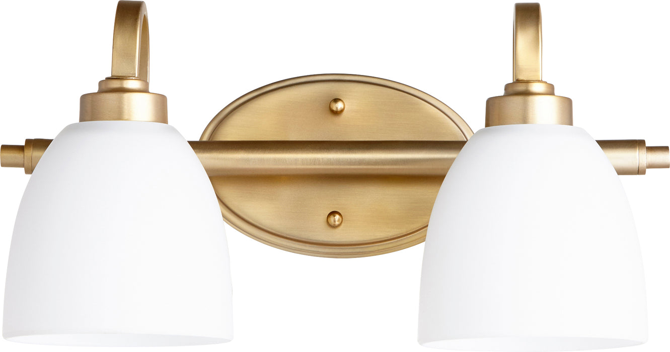 Quorum Home Quorum - 5060-2-180 - Two Light Vanity - Aged Brass
