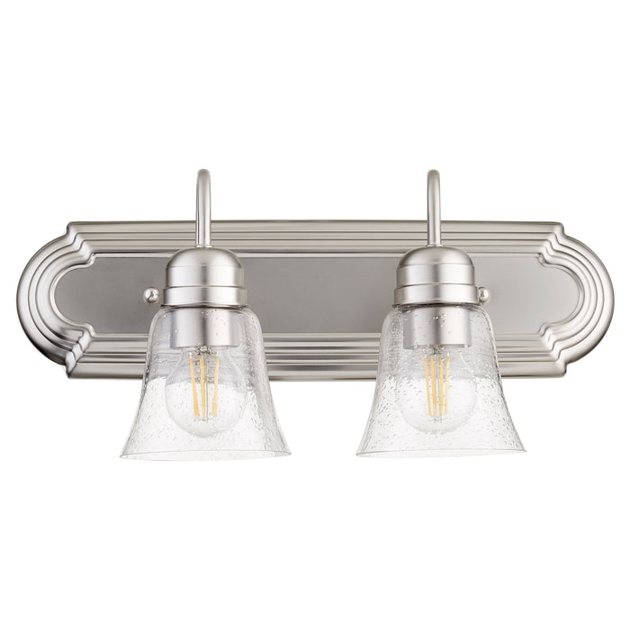 Quorum Home Quorum - 5094-2-265 - Two Light Vanity - Satin Nickel w/ Clear/Seeded