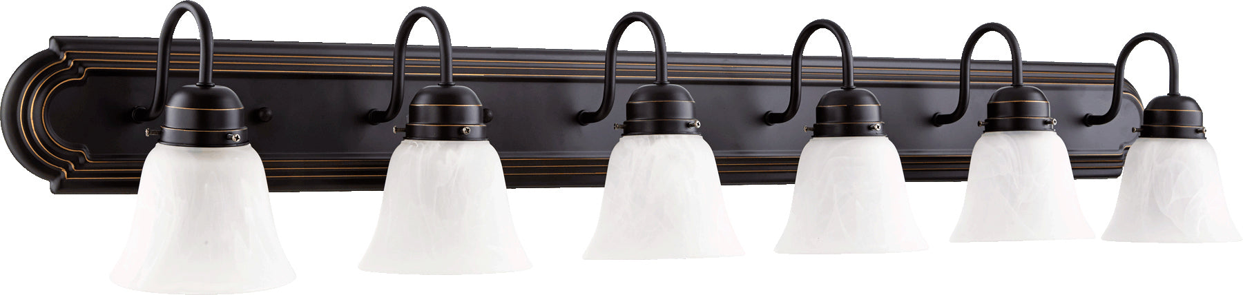 Quorum Home Quorum - 5094-6-195 - Six Light Vanity - Old World