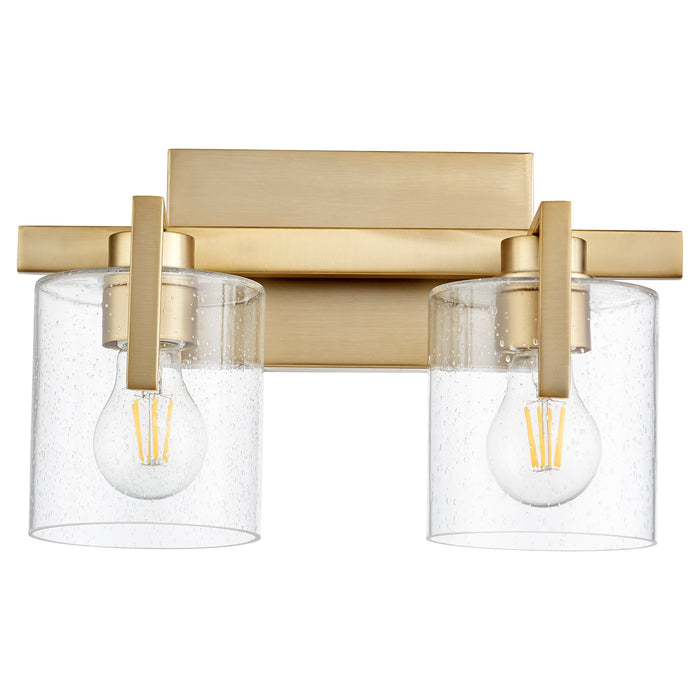 Quorum Home Quorum - 5190-2-80 - Two Light Vanity - Aged Brass