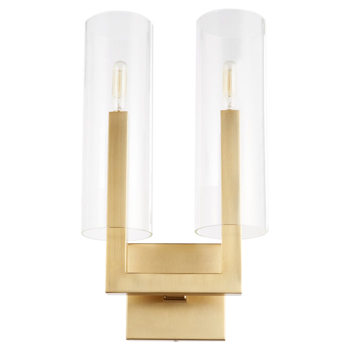 Quorum Home Quorum - 5277-2-80 - Two Light Wall Mount - Aged Brass