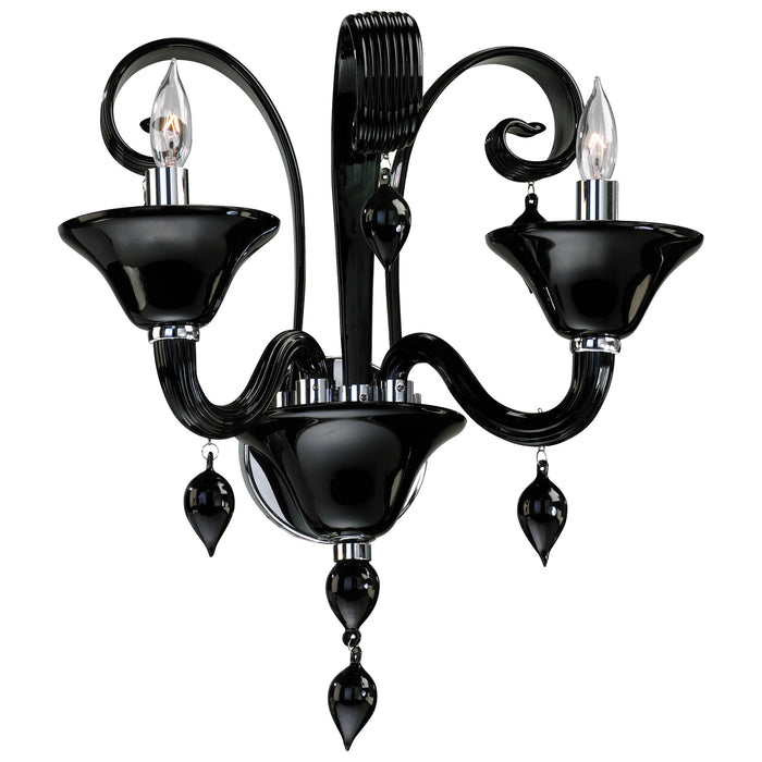 Quorum Home Cyan - 5283-2-14 - Two Light Wall Bracket - Chrome