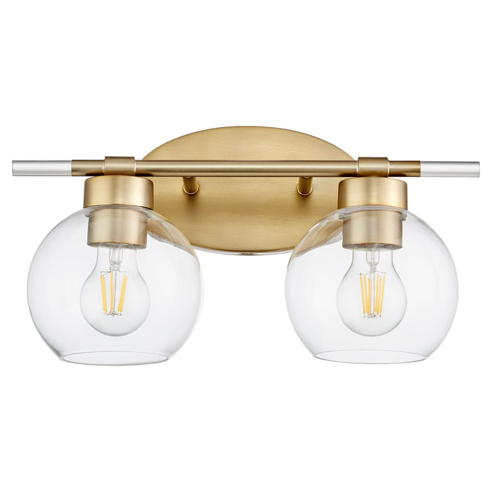 Quorum Home Quorum - 5317-2-80 - Two Light Vanity - Aged Brass