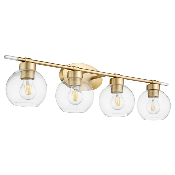 Quorum Home Quorum - 5317-4-80 - Four Light Vanity - Aged Brass