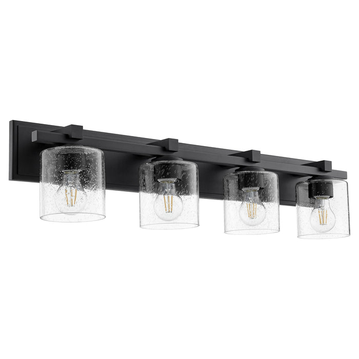 Quorum Home Quorum - 5369-4-269 - Four Light Vanity - Textured Black w/ Clear/Seeded