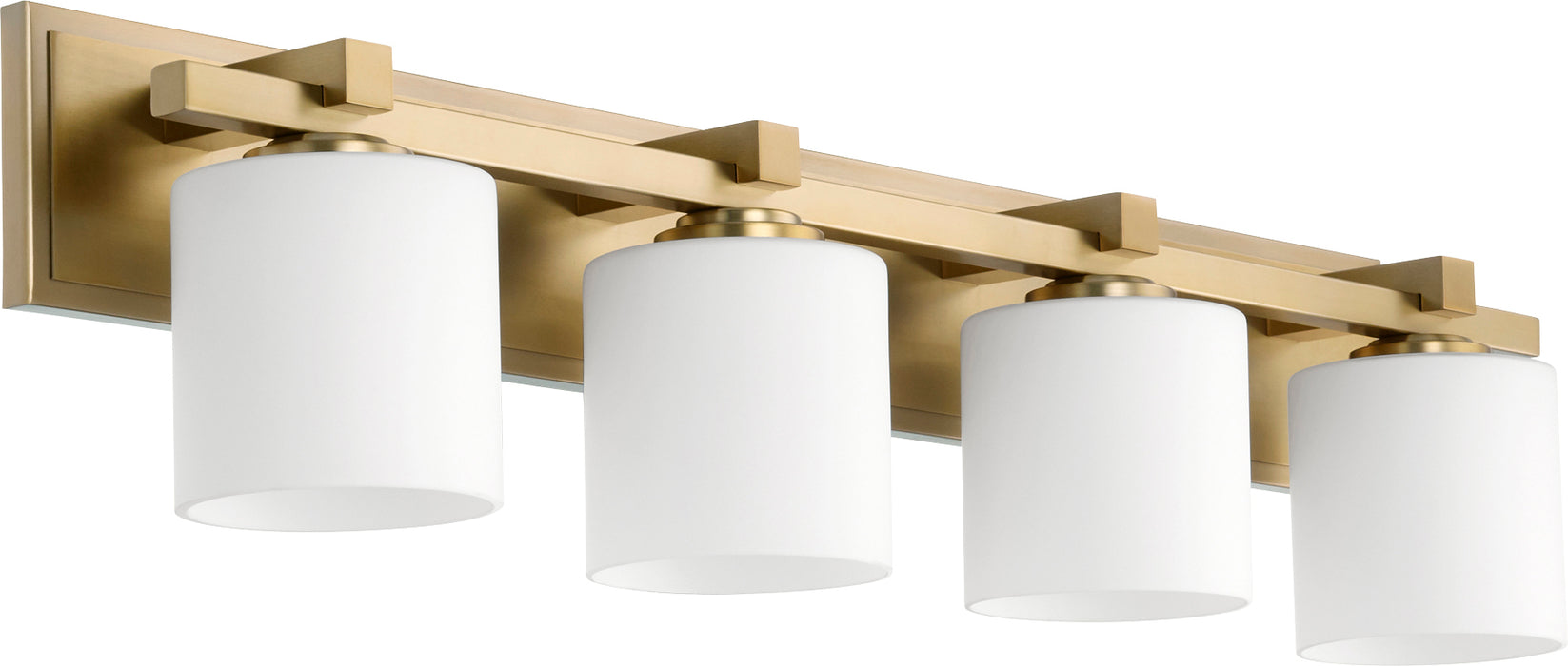 Quorum Home Quorum - 5369-4-80 - Four Light Vanity - Aged Brass