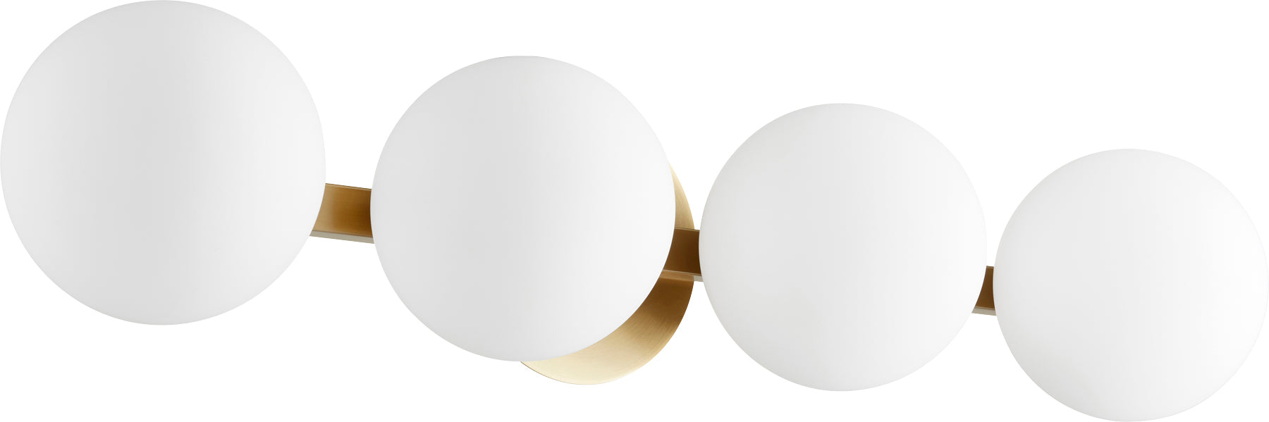 Quorum Home Quorum - 539-4-80 - Four Light Vanity - Aged Brass