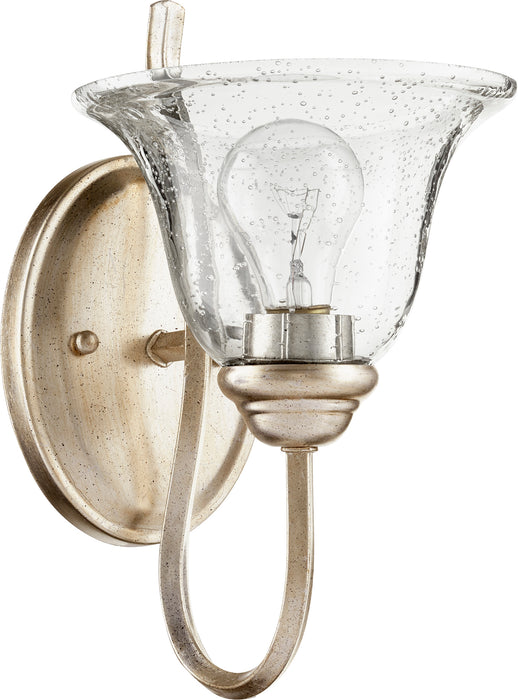 Quorum Home Quorum - 5510-1-60 - One Light Wall Mount - Aged Silver Leaf w/ Clear/Seeded