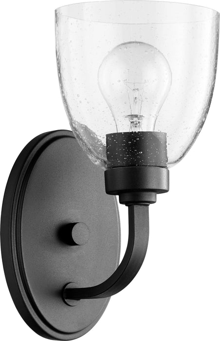 Quorum Home Quorum - 5560-1-69 - One Light Wall Mount - Textured Black w/ Clear/Seeded