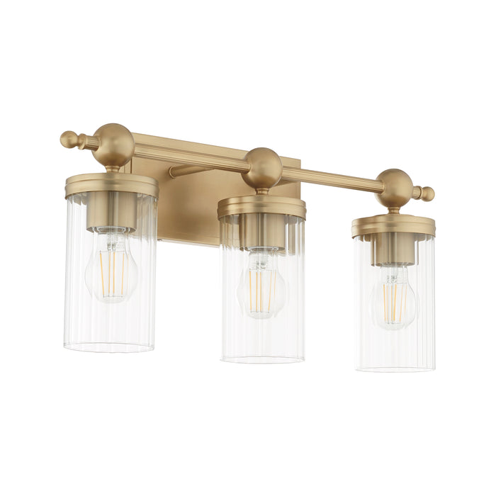 Quorum Home Quorum - 560-3-80 - Three Light Vanity - Aged Brass