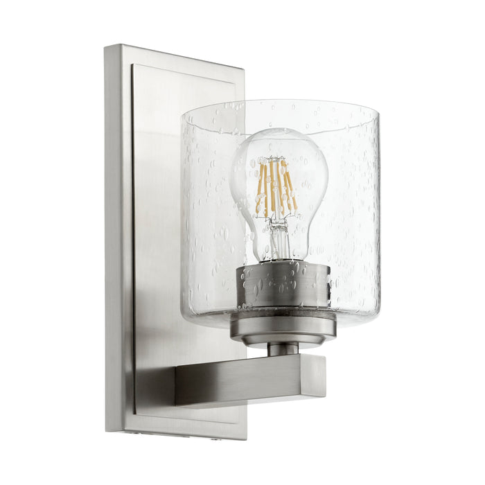 Quorum Home Quorum - 5669-1-265 - One Light Wall Mount - Satin Nickel w/ Clear/Seeded
