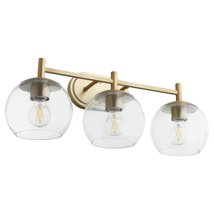 Quorum Home Quorum - 578-3-80 - Three Light Vanity - Aged Brass