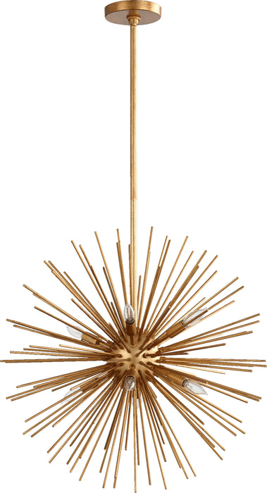 Quorum Home Quorum - 600-8-74 - Eight Light Pendant - Gold Leaf