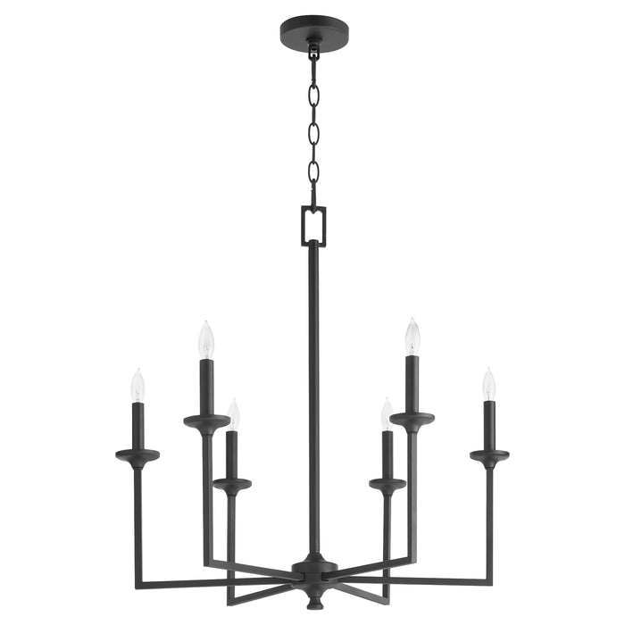 Quorum Home Quorum - 6005-6-59 - Six Light Chandelier - Matte Black