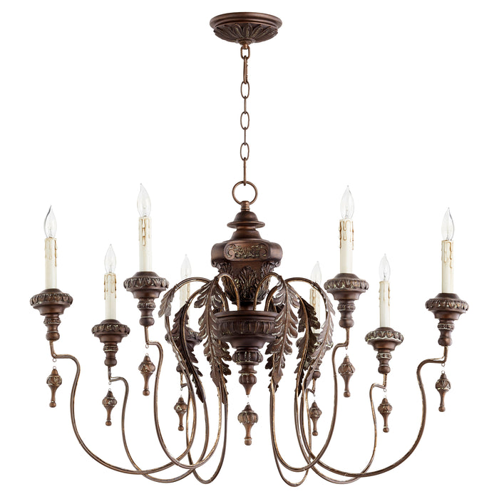 Quorum Home Quorum - 6006-8-39 - Eight Light Chandelier - Vintage Copper
