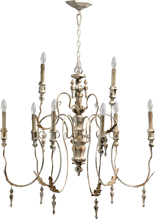 Quorum Home Quorum - 6006-9-70 - Nine Light Chandelier - Persian White