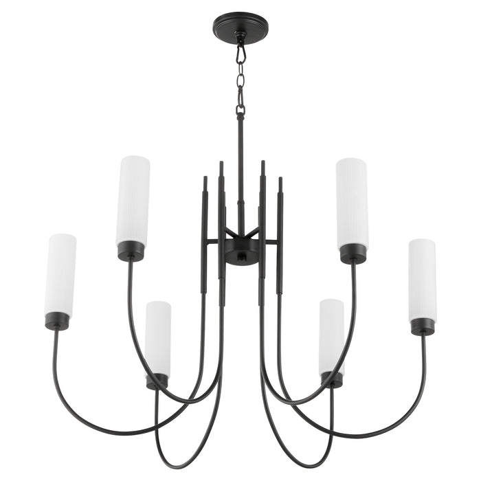 JEROME 6 Light Chandelier - Matte Black
