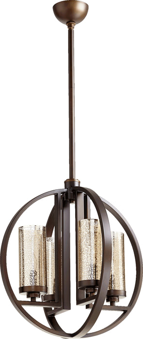 Quorum Home Quorum - 603-4-86 - Four Light Chandelier - Oiled Bronze