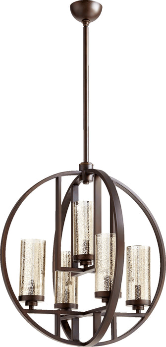 Quorum Home Quorum - 603-5-86 - Five Light Chandelier - Oiled Bronze