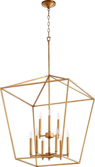 Quorum Home Quorum - 604-9-74 - Nine Light Entry Pendant - Gold Leaf