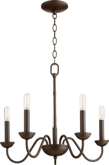 Quorum Home Quorum - 6040-5-86 - Five Light Chandelier - Oiled Bronze