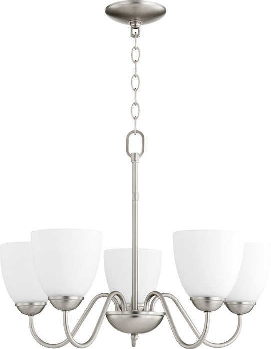 Quorum Home Quorum - 6041-5-65 - Five Light Chandelier - Satin Nickel
