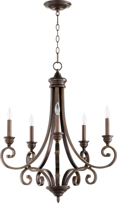 Quorum Home Quorum - 6054-5-86 - Five Light Chandelier - Oiled Bronze