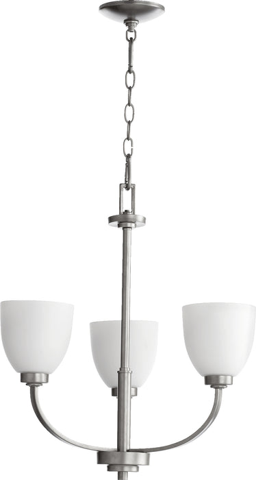 Quorum Home Quorum - 6060-3-64 - Three Light Chandelier - Classic Nickel