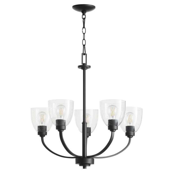 Quorum Home Quorum - 6060-5-69 - Five Light Chandelier - Textured Black