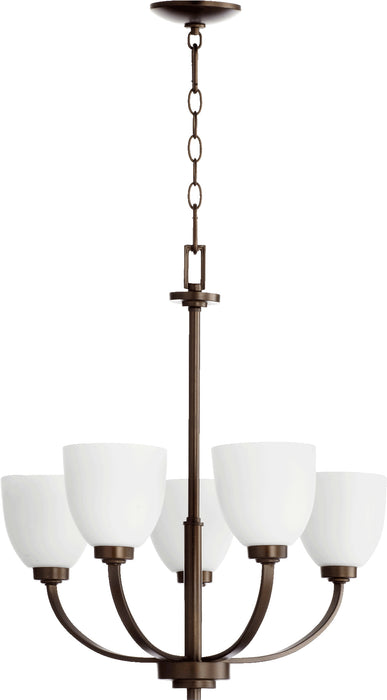 Quorum Home Quorum - 6060-5-86 - Five Light Chandelier - Oiled Bronze