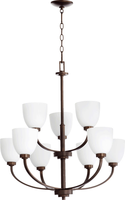 Quorum Home Quorum - 6060-9-86 - Nine Light Chandelier - Oiled Bronze