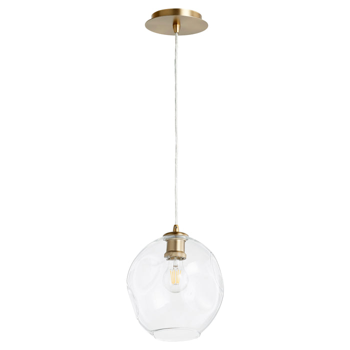 Quorum Home Quorum - 61-80 - One Light Pendant - Aged Brass