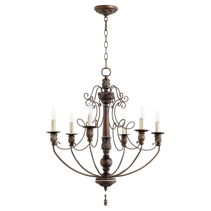 Quorum Home Quorum - 6106-6-39 - Six Light Chandelier - Vintage Copper