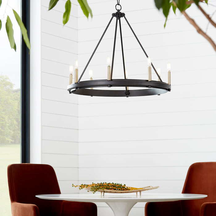 Quorum Home Quorum - 611-8-69 - Eight Light Chandelier - Textured Black