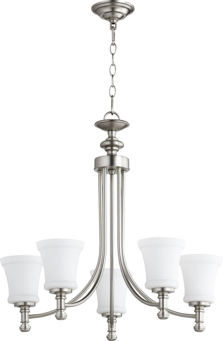 Quorum Home Quorum - 6122-5-65 - Five Light Chandelier - Satin Nickel