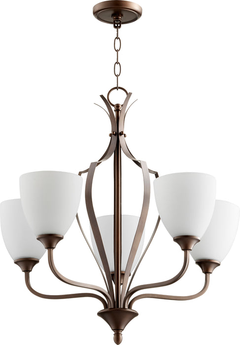 Quorum Home Quorum - 6127-5-86 - Five Light Chandelier - Oiled Bronze