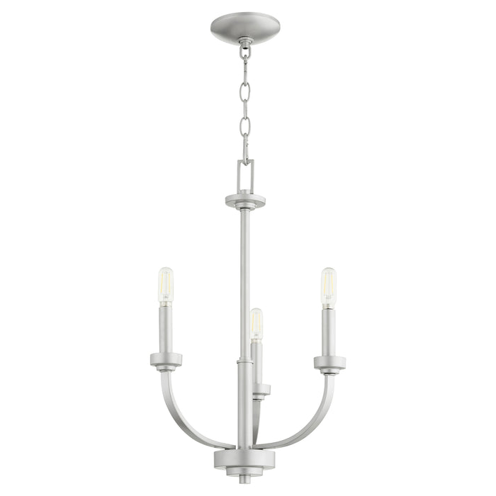 Quorum Home Quorum - 6160-3-64 - Three Light Chandelier - Classic Nickel