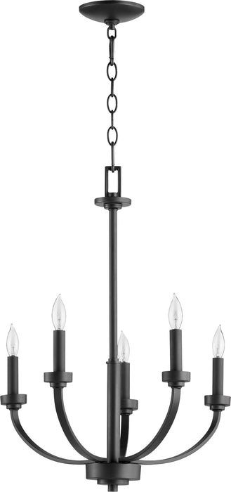 Quorum Home Quorum - 6160-5-69 - Five Light Chandelier - Textured Black