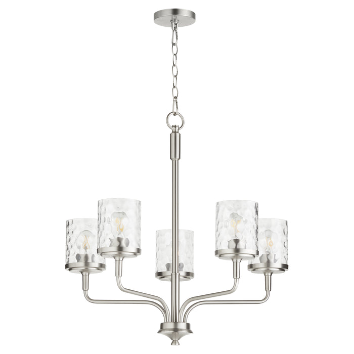 Quorum Home Quorum - 617-5-65 - Five Light Chandelier - Satin Nickel