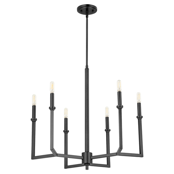 Quorum Home Quorum - 6174-6-59 - Six Light Chandelier - Matte Black