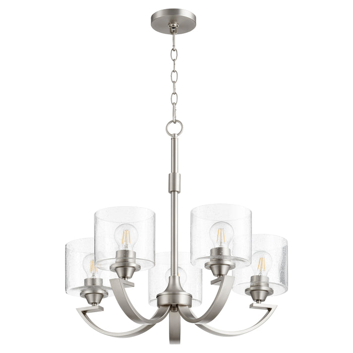Quorum Home Quorum - 6202-5-65 - Five Light Chandelier - Satin Nickel
