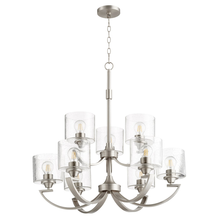 Quorum Home Quorum - 6202-9-65 - Nine Light Chandelier - Satin Nickel