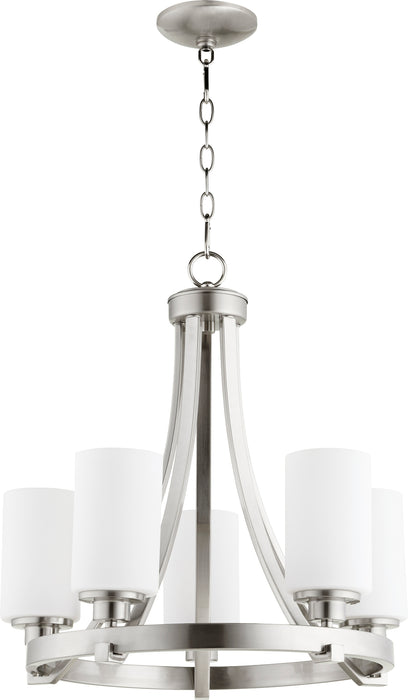 Quorum Home Quorum - 6207-5-65 - Five Light Chandelier - Satin Nickel