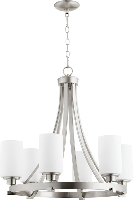 Quorum Home Quorum - 6207-6-65 - Six Light Chandelier - Satin Nickel