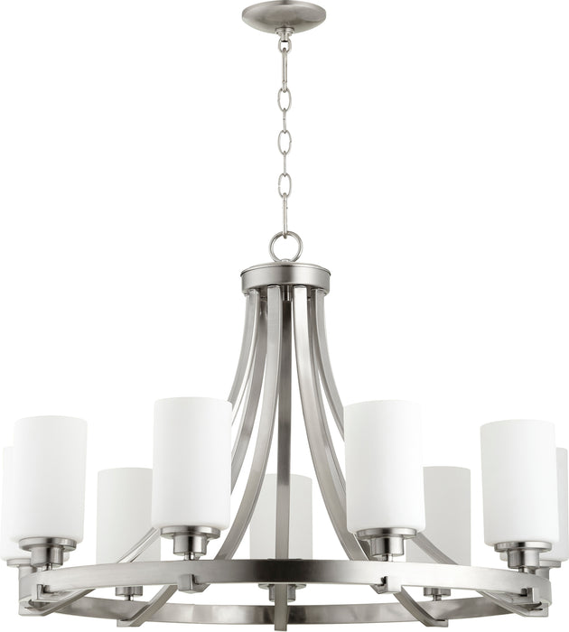 Quorum Home Quorum - 6207-9-65 - Nine Light Chandelier - Satin Nickel