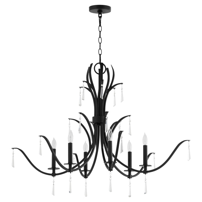 Quorum Home Quorum - 621-6-59 - Six Light Chandelier - Matte Black