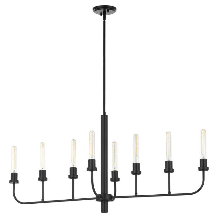 Quorum Home Quorum - 622-8-59 - Eight Light Linear Chandelier - Matte Black