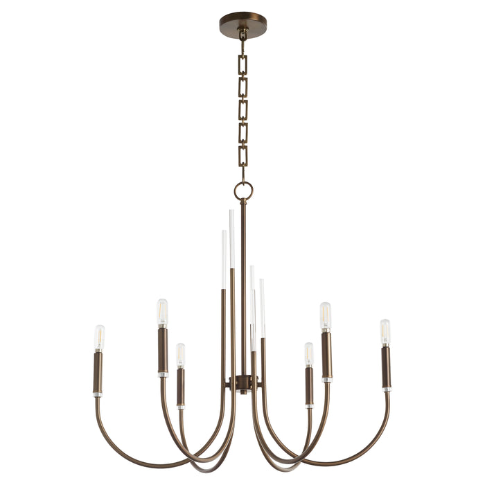 Quorum Home Quorum - 6223-6-81 - Six Light Chandelier - Dark Brass