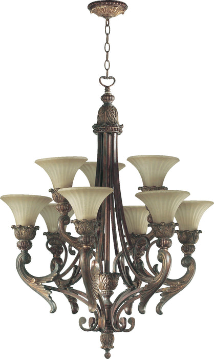 Quorum Home Quorum - 6230-9-88 - Nine Light Chandelier - Corsican Gold