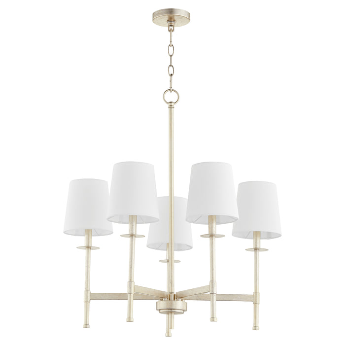 Quorum Home Quorum - 624-5-60 - Five Light Chandelier - Aged Silver Leaf